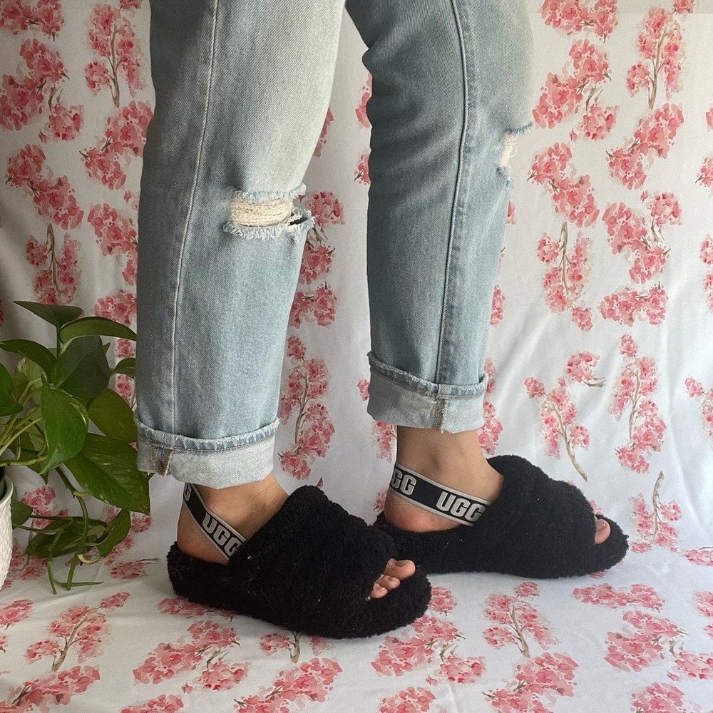 Black Ugg slippers